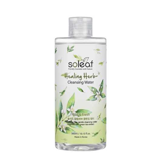 Очищающая вода с зеленым чаем Healing Herb Cleansing Water, 300 мл - 1