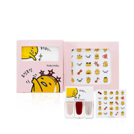 Набор лаков и наклеек для ногтей Гудетама