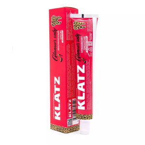 KLATZ - Зубная паста для девушек Земляничный смузи без фтора, 75 мл