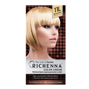 Richenna - Крем-краска для волос с хной - тон 11L блондин