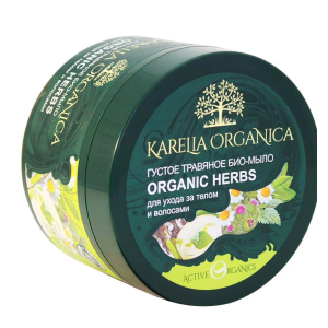 Karelia Organica - Густое травяное био-мыло «Organic Herbs», 500 г500 мл