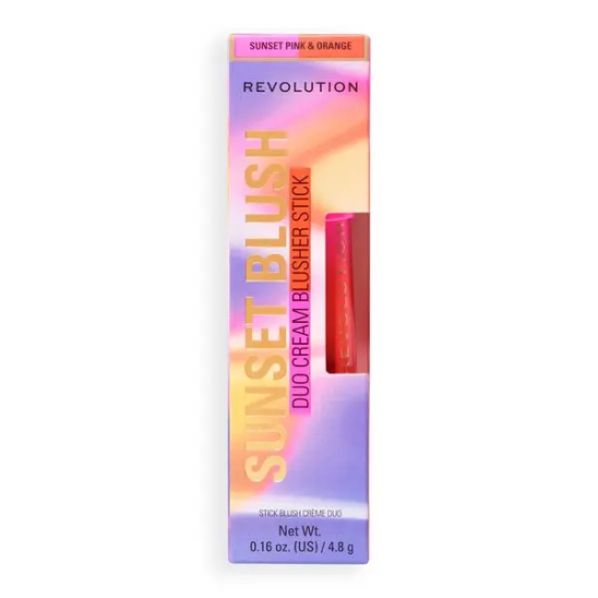 Румяна в стике 2 в 1 Sunset Blush Duo Cream Blusher Stick, Sunset Pink and Orange - 4