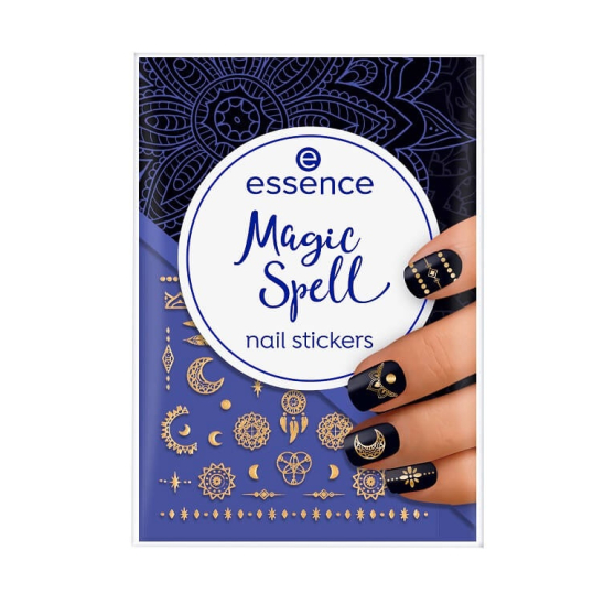 Наклейки для ногтей nail stickers Magic Spell, мистические символы розовое золото - 1