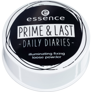 essence - Prime & last daily diaries - рассыпчатая фиксирующая пудра-люминайзер - illuminating fixing loose powder - 01 glow for it!