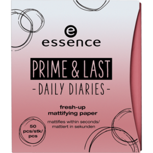 essence - Prime & last daily diaries - матирующие салфетки - fresh-up mattifying paper - 01 slay all day