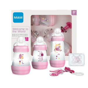 MAM - Welcome to the world Giftset Подарочный набор для новорожденных, розовый, 0+ мес.