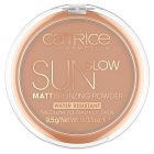 Пудра компактная Sun Glow Matt Bronzing Powder с эффектом загара матирующая, 035 Universal Bronze