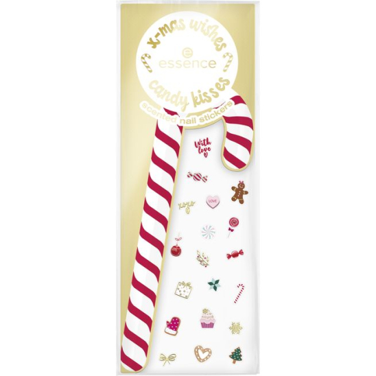 X-mas wishes candy kisses Наклейки для ногтей - 1