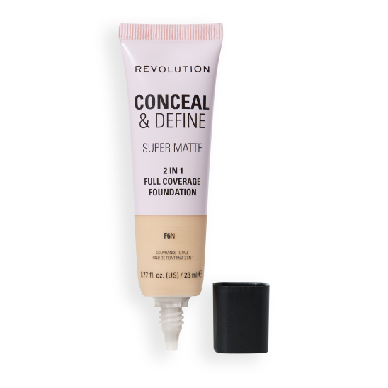 Тональная основа Conceal & Define 2 In 1 Full Coverage Foundation, F6N - 2