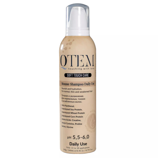 Протеиновый Мусс-шампунь для частого применения Питание нормальных, тонких и ослабленных волос - 1