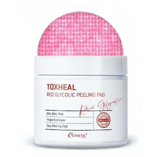 Пилинг-диски с гликолевой кислотой Toxheal Red Glycolic Peeling Pad, 100 шт - 2