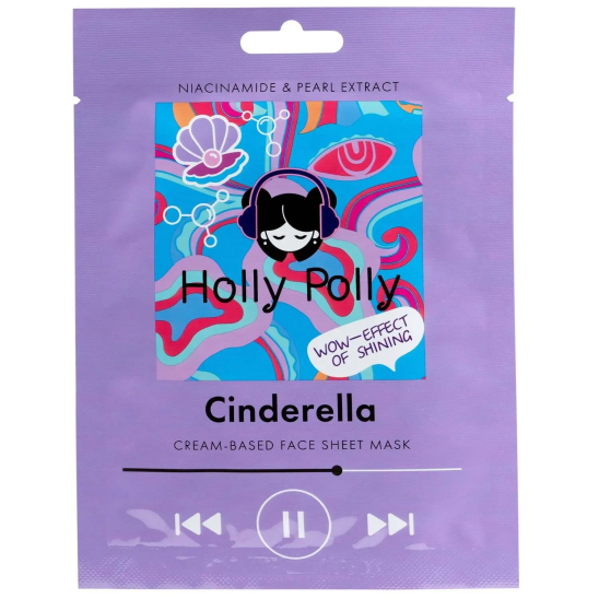 Тканевая маска для лица, с Ниацинамидом и Экстрактом Жемчуга Cinderella - 1