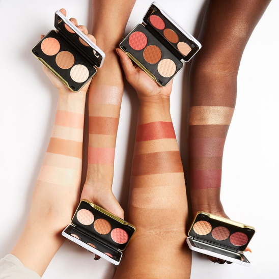 Палетка для макияжа лица: румяна, бронзер, хайлайтер Patricia Bright Face Palette You Are Gold - 6