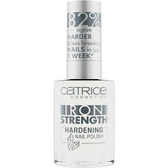 Лак для ногтей укрепляющий Iron Strength Hardening Nail Polish, 01 Crystal White белый - 1