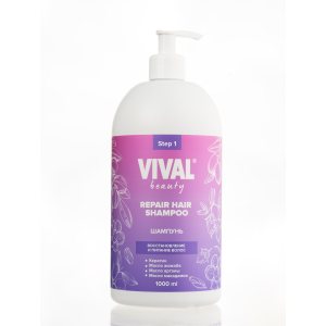 VIVAL beauty - Шампунь для восстановления и питания волос1000 мл