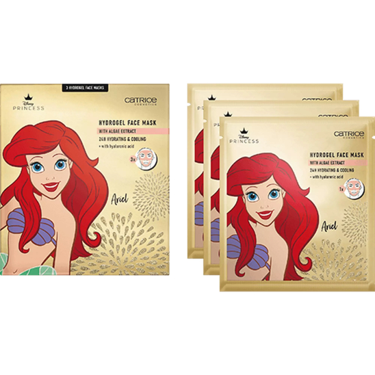 Disney Princess Гидрогелевая маска для лица Ariel, 3 шт - 1