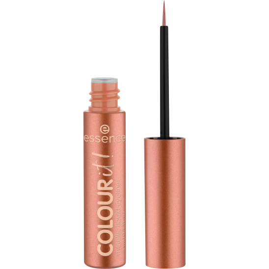 Подводка для глаз с эффектом металлик Colour it! metallic liquid liner, 01 Burnished Bronze - 1