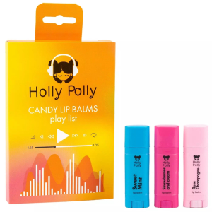 Holly Polly - Набор бальзамов для губ Candy Play List, 3 шт