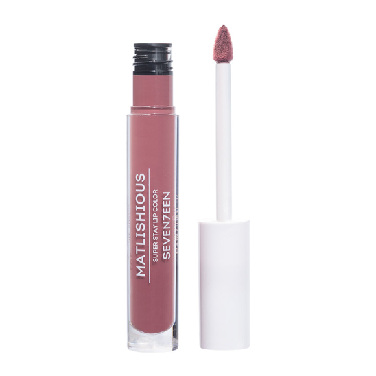 Жидкая помада-блеск Matlishious Super Stay Lip Color, 36 темный бежево-розовый - 3