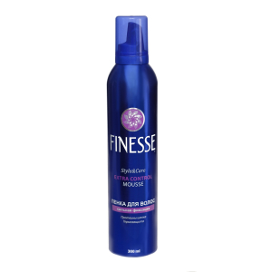 FINESSE - Пенка для укладки волос сильной фиксации, 300 мл