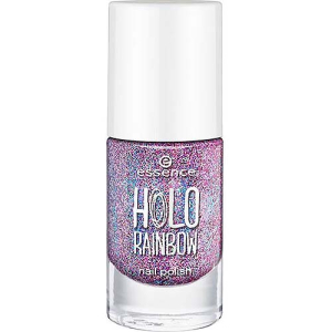 essence - Лак для ногтей - holo rainbow nail polish, розовый голографик, т.04