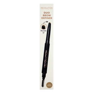 Makeup Revolution - Карандаш для бровей Duo Brow Pencil, Light Brown