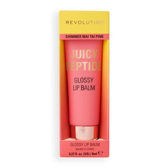 Бальзам для губ Juicy Peptide Glossy Lip Balm, Shimmer Mai Tai Pink - 4