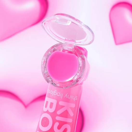Блеск и бальзам для губ 2в1 Kiss Bomb shiny lipgloss & lip balm - 3