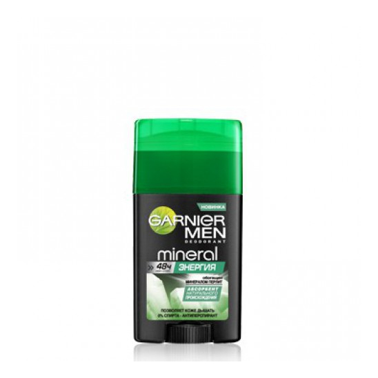 Твердый дезодорант-антиперспирант для мужчин Энергия Mineral Deodorant - 40 мл - 1